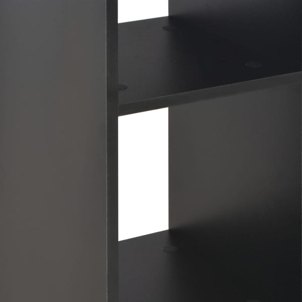 vidaXL Table de bar noir 60x60x110 cm