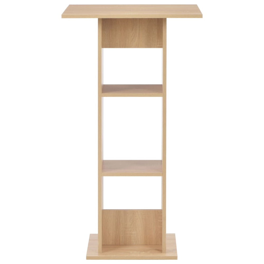 vidaXL Table de bar marron chêne 60x60x110 cm