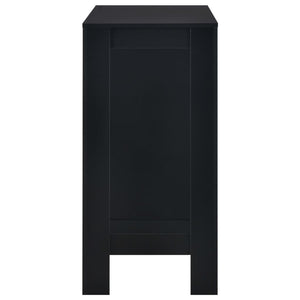 Bartisch mit Regal Schwarz 110 x 50 x 103 cm