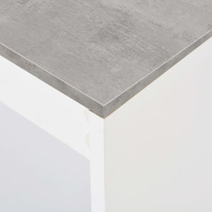 Bartisch mit Regal Weiß 110x50x103 cm