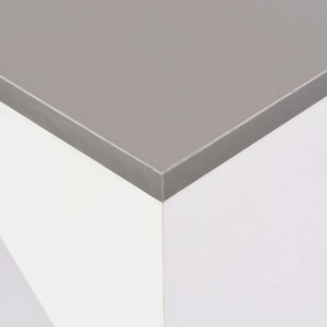 Bartisch mit Beweglichem Regal Weiß 138x39x110 cm