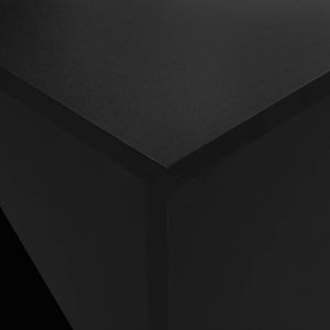Bartisch mit Schrank Schwarz 115x59x200 cm