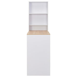 Bartisch mit Schrank Weiß 115x59x200 cm
