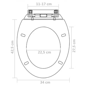 Toilettensitze mit Absenkautomatik 2 Stk. Kunststoff Weiß