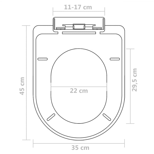 Toilettensitze mit Absenkautomatik 2 Stk. Kunststoff Weiß