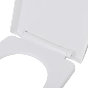 Toilettensitze mit Absenkautomatik 2 Stk. Kunststoff Weiß