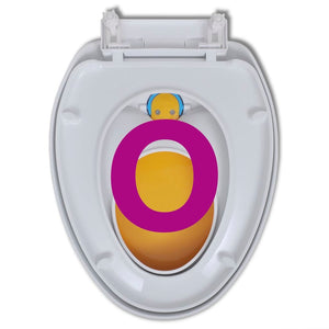 Toilettensitze mit Absenkautomatik 2 Stk. Kunststoff Weiß/Gelb