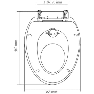Toilettensitze mit Absenkautomatik 2 Stk. Kunststoff Weiß/Gelb