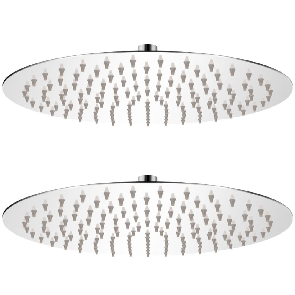 vidaXL Pommes de douche 2 pcs en acier inoxydable Ø 30 cm
