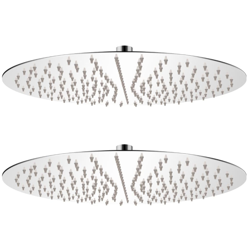 vidaXL Pommes de douche pluie 2 pcs. Acier inoxydable Ø 40 cm