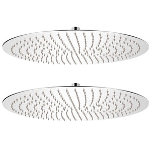 Regenduschköpfe 2 Stk. Edelstahl Ø 50 cm
