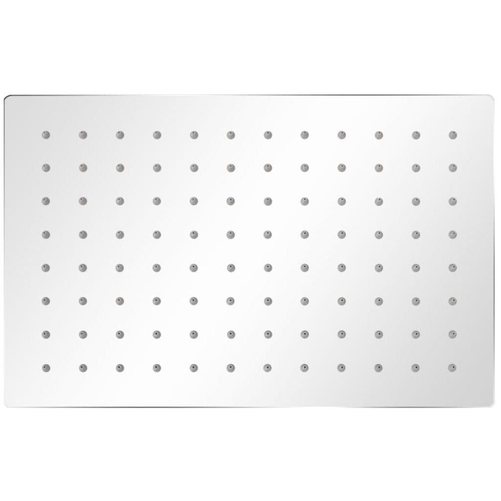 vidaXL Pommes de douche de tête 2 pcs Acier inoxydable 20 x 30 cm