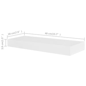 Wandregale 4 Stk. Weiß 40 cm