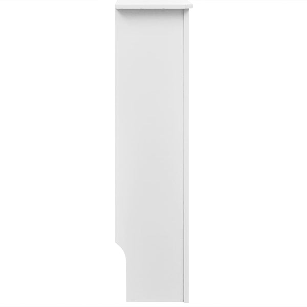 Heizkörperabdeckung 2 Stk. Weiß Holzwerkstoff 112 cm