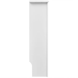 Heizkörperabdeckung 2 Stk. Weiß Holzwerkstoff 152 cm