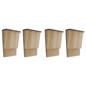 Fledermaushäuser 4 Stk. 22 x 12 x 34 cm Holz