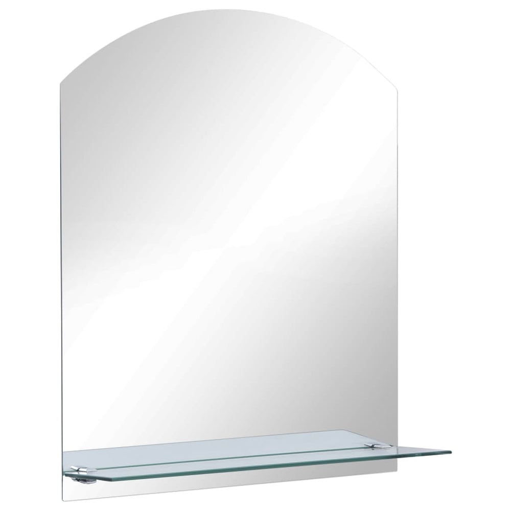 vidaXL Miroir mural avec étagère 30 x 50 cm en verre trempé