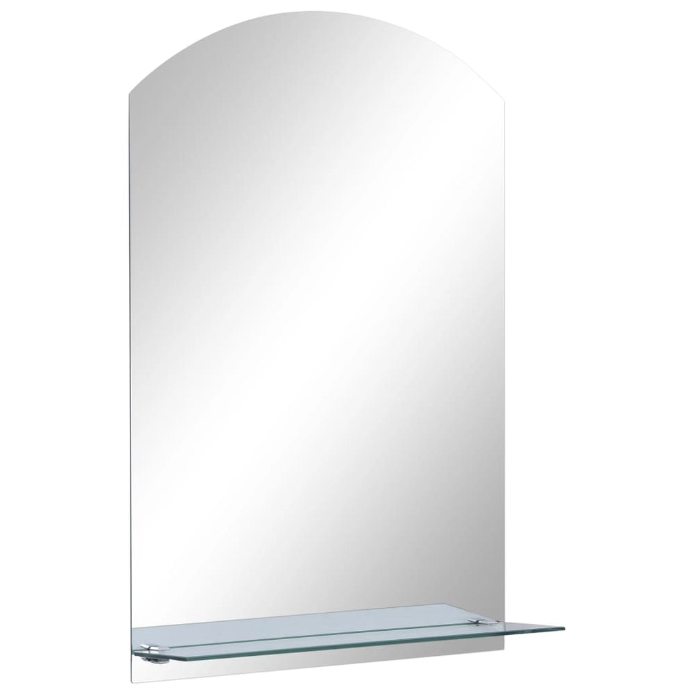 vidaXL Miroir mural avec étagère 40x60 cm Verre trempé