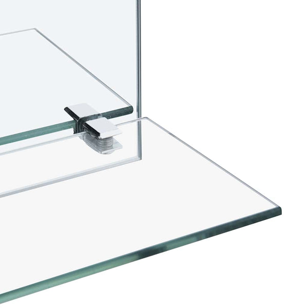 vidaXL Miroir mural avec étagère 20x40 cm Verre trempé