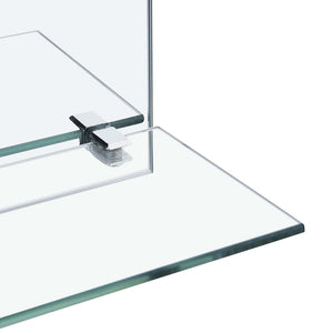 Wandspiegel mit Regal 30×30 cm Hartglas