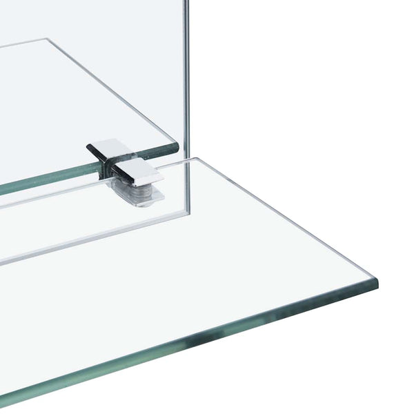 Wandspiegel mit Regal 30×30 cm Hartglas