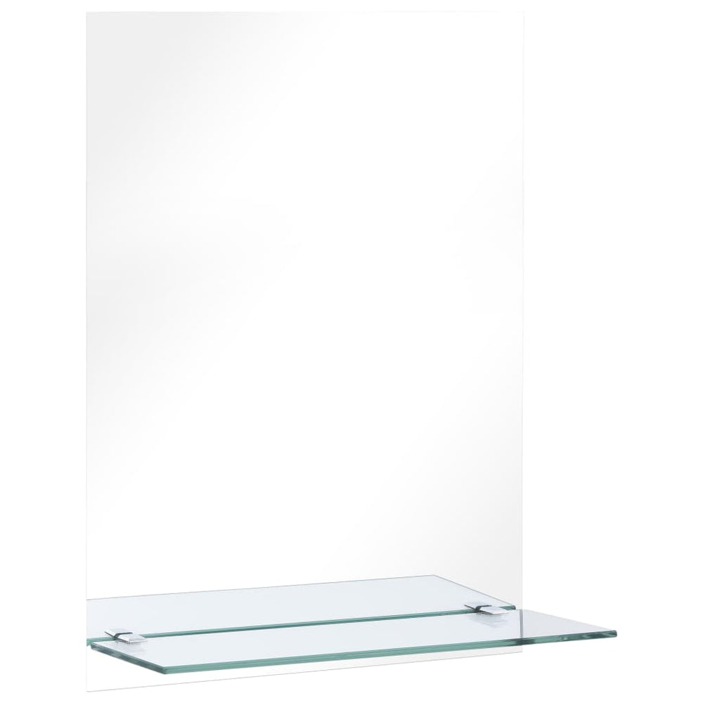 vidaXL Miroir mural avec étagère 30 x 50 cm en verre trempé