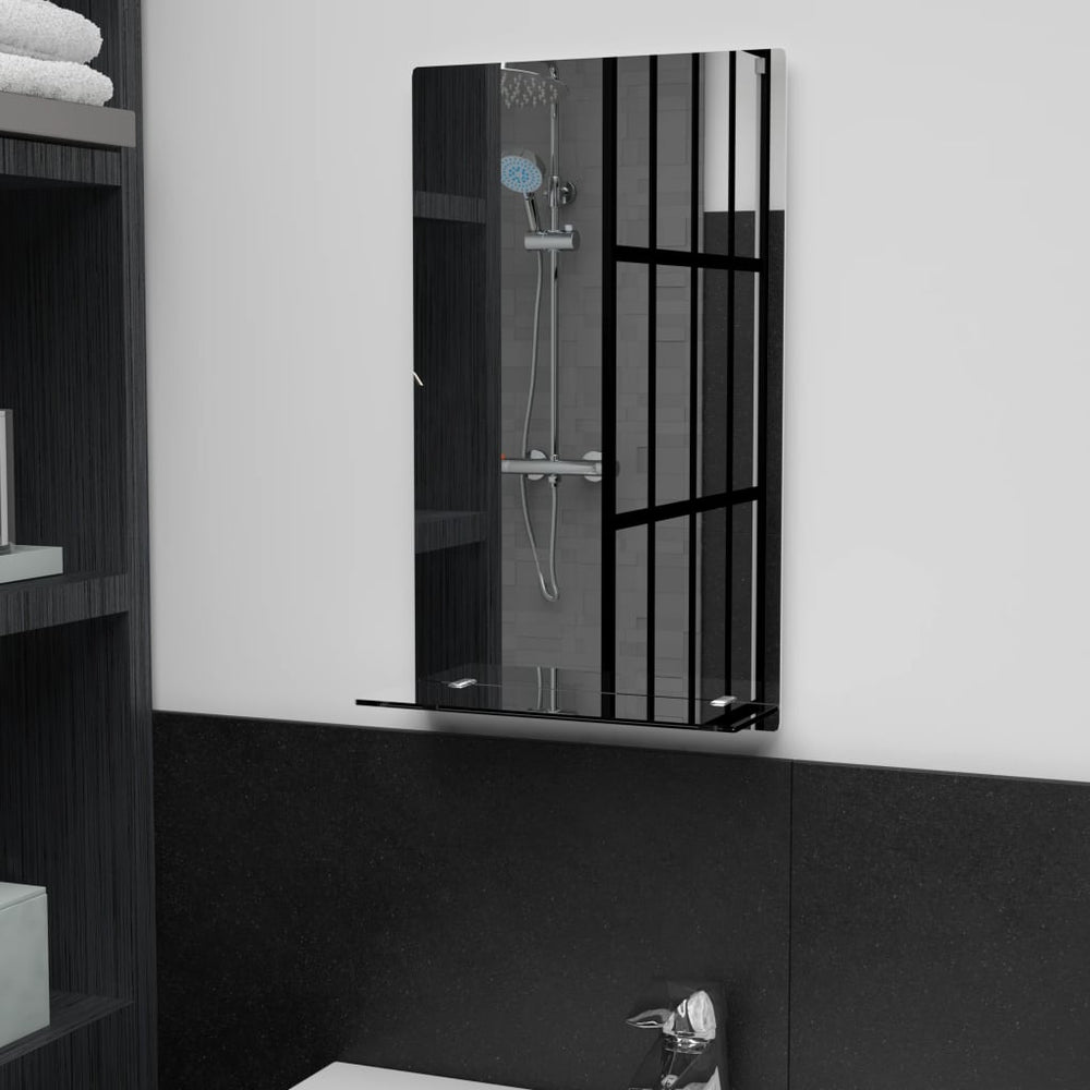 vidaXL Miroir mural avec étagère 30 x 50 cm en verre trempé