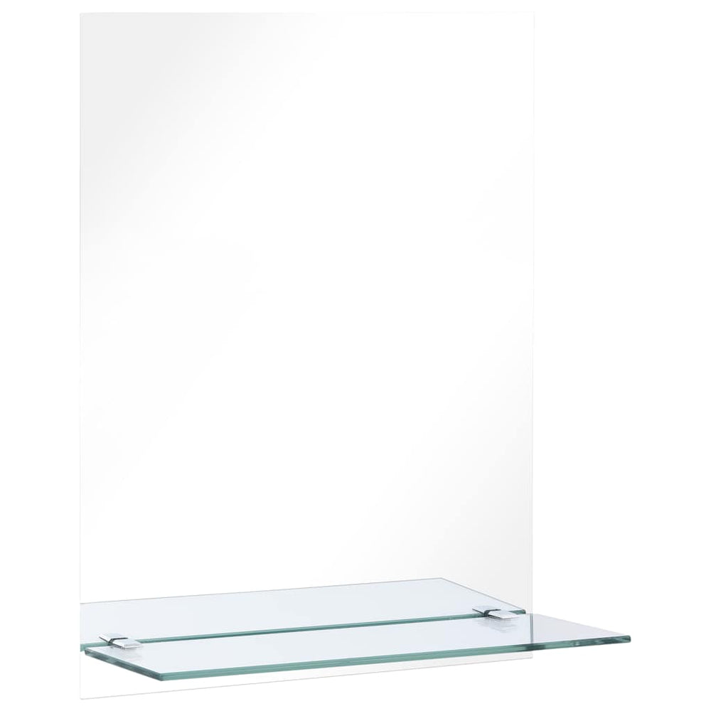 vidaXL Miroir mural avec étagère 50 x 70 cm Verre trempé