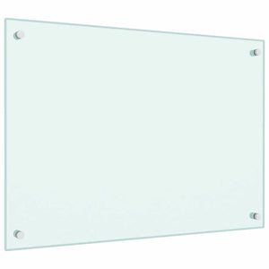 Küchenrückwand Milchweiß 70x50 cm Hartglas