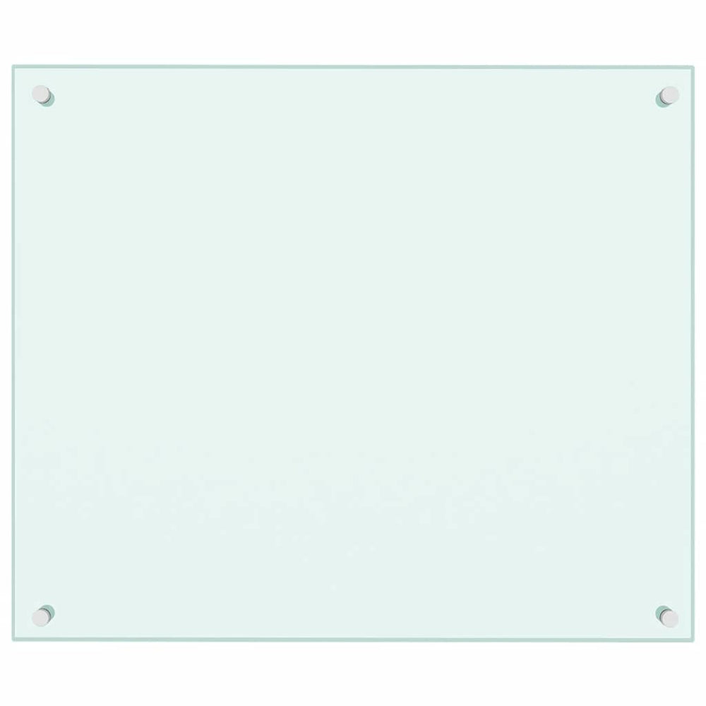Küchenrückwand Milchweiß 70x60 cm Hartglas