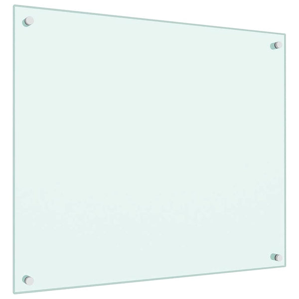 Küchenrückwand Milchweiß 70x60 cm Hartglas
