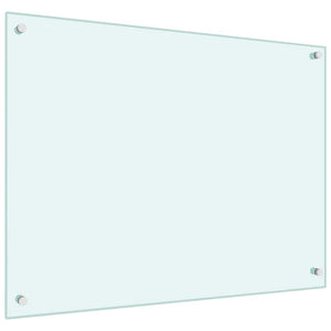 Küchenrückwand Milchweiß 80x60 cm Hartglas