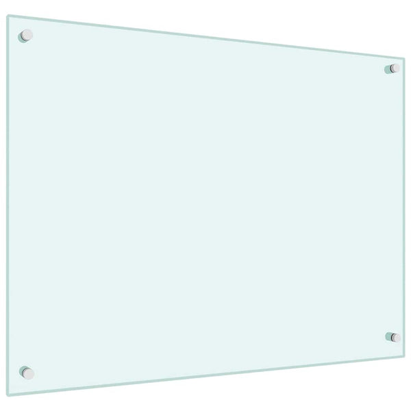 Küchenrückwand Milchweiß 80x60 cm Hartglas