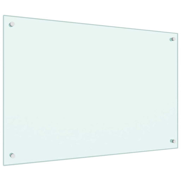 Küchenrückwand Milchweiß 90x60 cm Hartglas