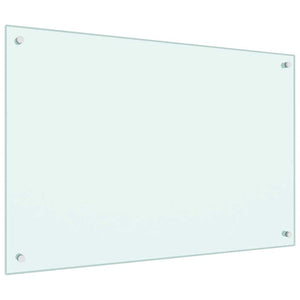 Küchenrückwand Milchweiß 90x60 cm Hartglas