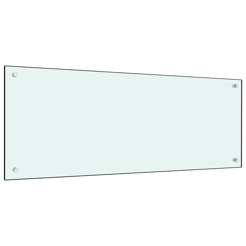 Küchenrückwand Milchweiß 100x40 cm Hartglas