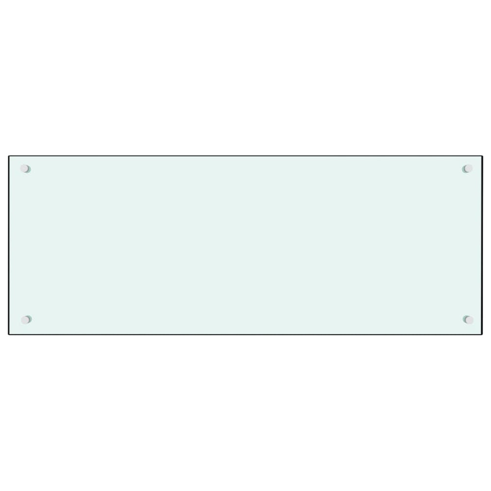 Küchenrückwand Milchweiß 100x40 cm Hartglas