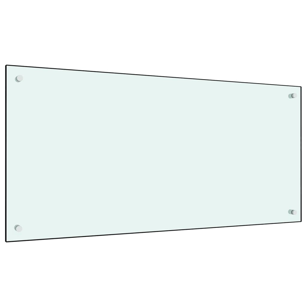 Küchenrückwand Milchweiß 100x50 cm Hartglas