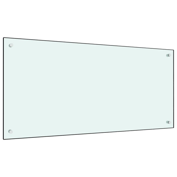 Küchenrückwand Milchweiß 100x50 cm Hartglas