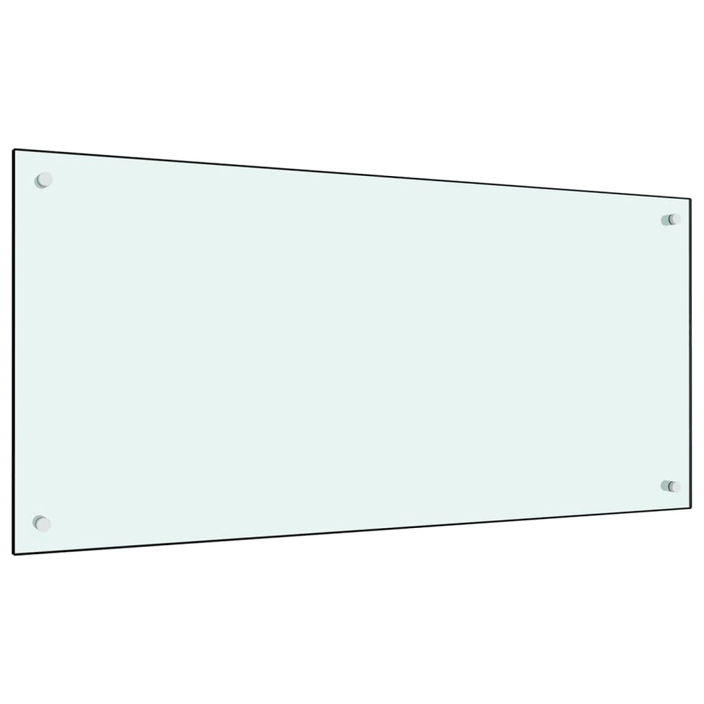 Küchenrückwand Milchweiß 100x50 cm Hartglas