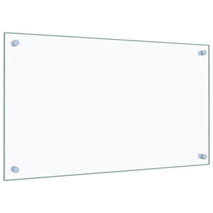 vidaXL Crédence de cuisine transparente 70×40 cm Verre trempé