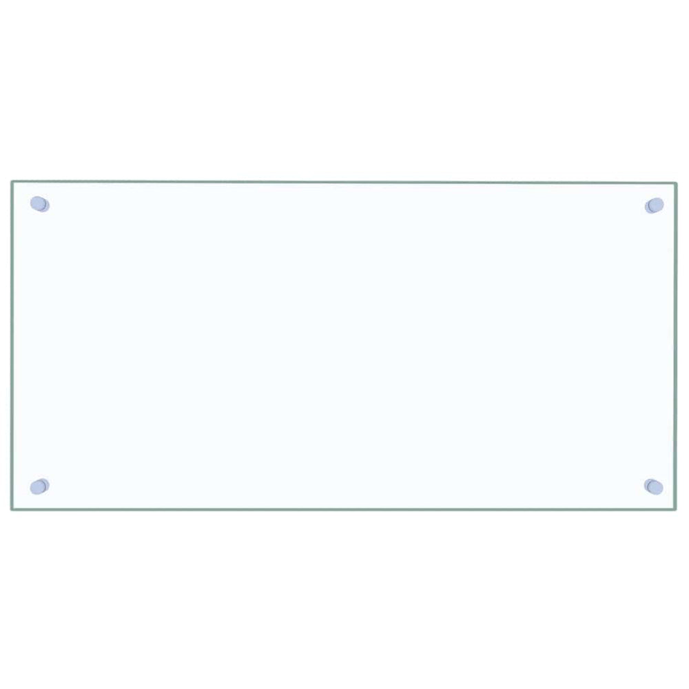 Küchenrückwand Transparent 80×40 cm Hartglas