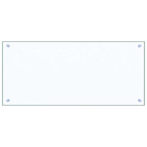 vidaXL Fond de hotte Transparent 90x40 cm Verre Trempé