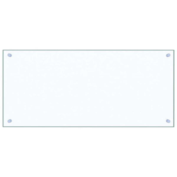 vidaXL Fond de hotte Transparent 90x40 cm Verre Trempé