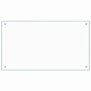 Küchenrückwand Transparent 90×50 cm Hartglas