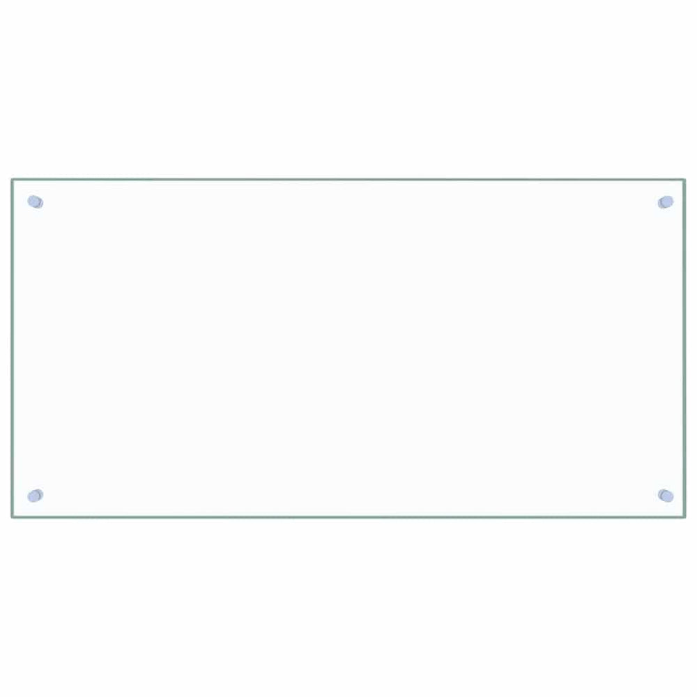 Küchenrückwand Transparent 100×50 cm Hartglas