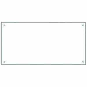 Küchenrückwand Transparent 100×50 cm Hartglas