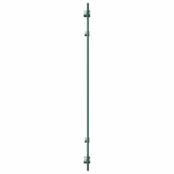Küchenrückwand Schwarz 70x50 cm Hartglas