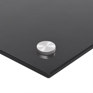 Küchenrückwand Schwarz 80x60 cm Hartglas