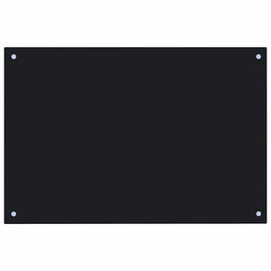 Küchenrückwand Schwarz 90x50 cm Hartglas